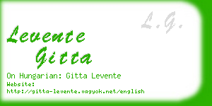 levente gitta business card